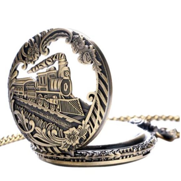 Train NEW Pocket Watch Locomotive Railway Little Prince - Picture 4 of 7